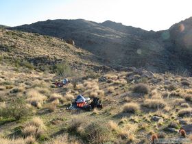 The nice shelf that we camped on our second night out.