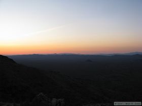 Sunset from camp.
