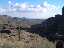 A view of the valley below.