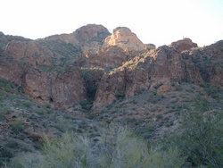 The canyon we climbed up.