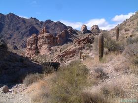 Nearing the STEEP descent into Tower Canyon.