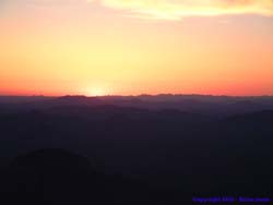 A beautiful sunset from the top of Mt. Ajo