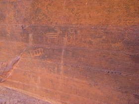 Petroglyphs at the Wire Pass/Buckskin Gulch confluence.