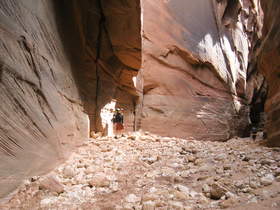 Brian hiking in Buckskin Gulch.