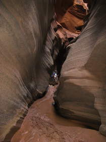 Chuck hiking in Buckskin Gulch.