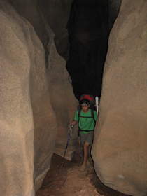 Steve hiking in Buckskin Gulch.