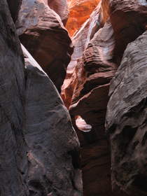 A skylight Buckskin Gulch.