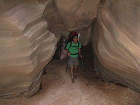 Steve hiking in Buckskin Gulch.