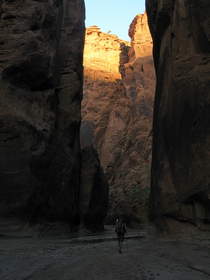 Steve hiking in Paria Canyon.