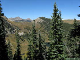 Pecos Baldy Lake from the hike up East Pecos Baldy Peak in the Sangre de Cristo Mountains.