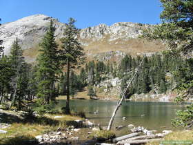 Truchas Lake in the Sangre de Cristo Mountains.