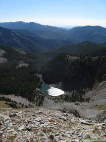 view while descending the south flank of South Truchas Peak.