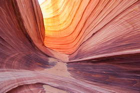 Sandstone formation near the Wave in Coyote Buttes North.