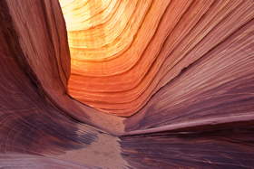 Sandstone formation near the Wave in Coyote Buttes North.