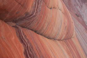 Sandstone formation near the Wave in Coyote Buttes North.