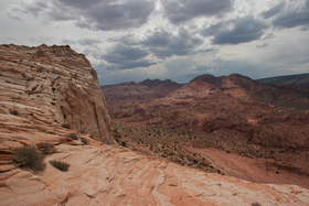 View south from the climb up West Clark Bench near Upper Buckskin Gulch.