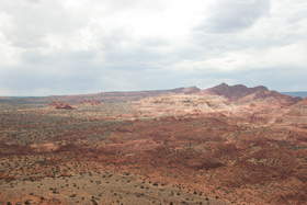 View of Buckskin Gulch and Coyote Buttes North from West Clark Bench.