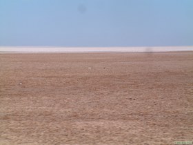 Driving across Laguna Salada