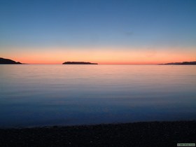 Sunrise at Bahia de los Angeles.