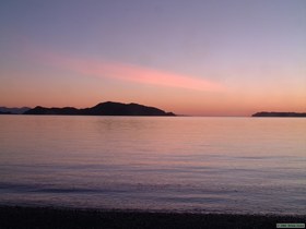 Sunrise at Bahia de los Angeles.