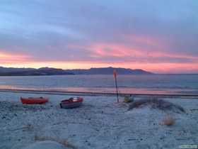 Sunset at Ensenada Alcatraz.