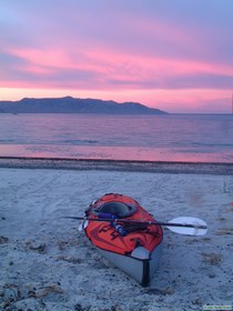 Sunset at Ensenada Alcatraz.