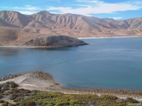 The view back towards Ensenada Alcatraz from the top of Isla Alcatraz.