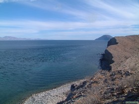 Looking south down the Sea of Cortez.