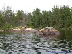 Brian on 'Lunch Island'.