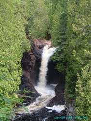 The largest waterfall we saw, at about 50-60 feet tall.