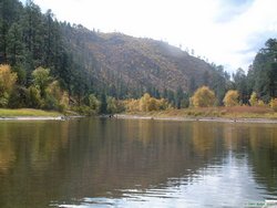 Near where Chevelon Creek enters Chevelon Lake.