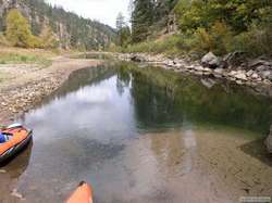 The Chevelon Creek delta as it flows into Chevelon Lake.