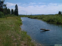 The trail back passed close to parts of the Clearwater River.