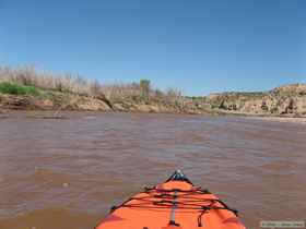 The big rapid looms in the distance.