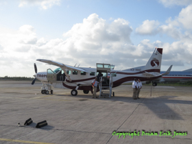 Our 15 seat chariot awaits to take us to Punta Gorda.