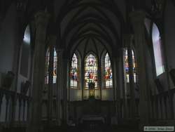 Inside the church