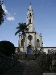 The front of the church