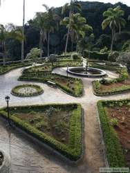 The garden in front of the church.