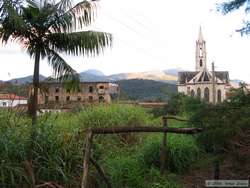 The garden where some of the food is grown for the monastery.