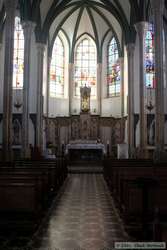 The interior of the church.