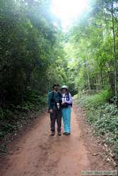 Shannon and I in the Muriqui Preserve.