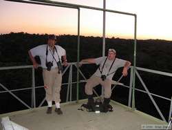 Dave and Chuck on the 50 meter tower.