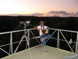 Fabricio on the 50 meter tower.