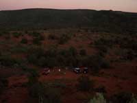 Our camp at dusk.